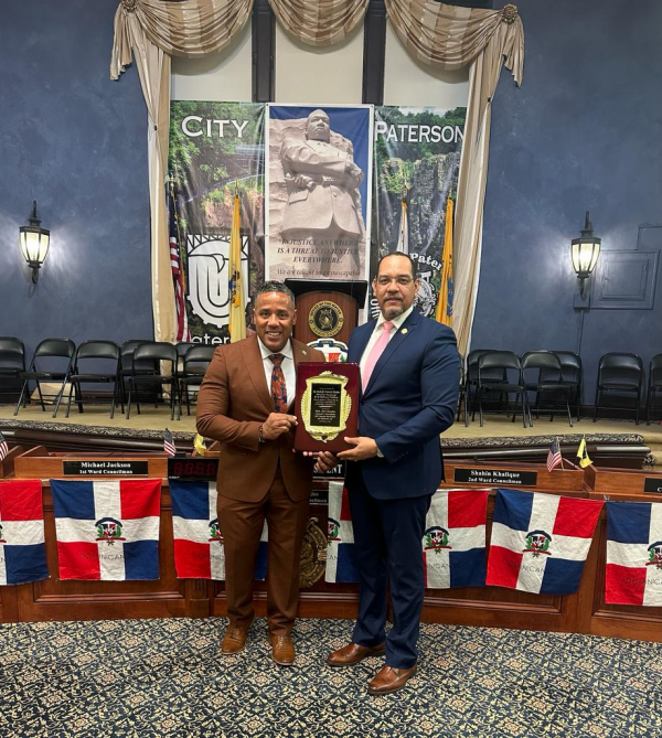 ONDP recibe reconocimiento del Consejo Municipal de Paterson, en la Ciudad de New Jersey.