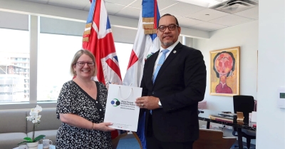 Director de la Oficina Nacional de Defensa Pública realiza visita de cortesía a la Embajada del Reino Unido