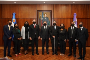 Presidente de la Suprema Corte de Justicia  junto al Director  Nacional de la ONDP