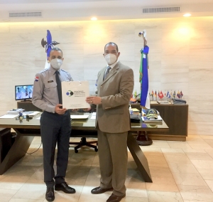 Director General Oficina Nacional Defensa Publica, realizo visita de cortesía al Director General de la Policia Nacional