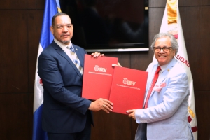 "Alianza Estratégica: La ONDP y la UNEV Firman Memorándum para Fortalecer la Cooperación Interinstitucional".