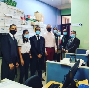 Director Licdo. Rodolfo Valentín Santos visita la Oficina de Defensa Pública de Puerto Plata