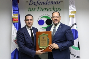 La Oficina Nacional de Defensa Pública reconoce la labor del Dr. Servio Tulio Castaños Guzmán, Vicepresidente Ejecutivo de FINJUS